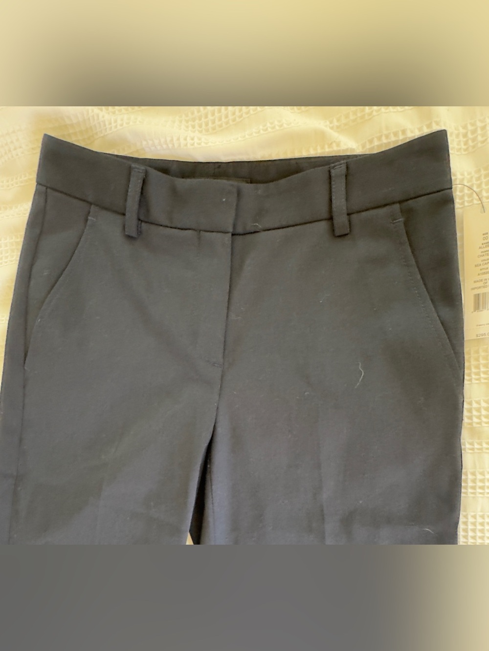 New with Tag Theory Alleen wide leg women trousers pants sz 00 Dark Blue USA - Picture 3 of 9